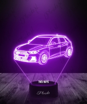 Lampka LED 3D Plexido Samochód Audi RS3 - 3