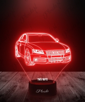 Lampka LED 3D Plexido Samochód Audi A4 B8