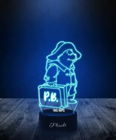 Lampka LED 3D Plexido Bajka Miś Paddington