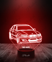 Lampka LED 3D Plexido Samochód BMW E46 M3