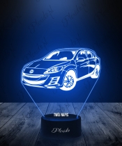 Lampka LED 3D Plexido Samochód Mazda 3