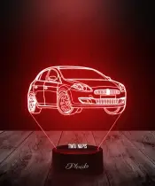 Lampka LED 3D Plexido Samochód Fiat Bravo - 3