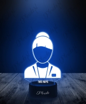 Lampka LED 3D Plexido  Prezent dla Pielęgniarki Służba Zdrowia