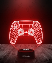 Lampka LED 3D Plexido Gaming Pad do Konsoli Play Station 5 - 1