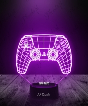 Lampka LED 3D Plexido Gaming Pad do Konsoli Play Station 5