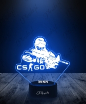 Lampka LED 3D Plexido Counter Strike CS Go