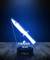 Lampka LED 3D Plexido Gaming Counter Strike BAYONET