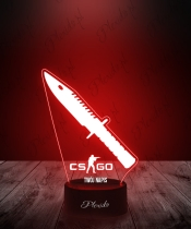 Lampka LED 3D Plexido Gaming Counter Strike BAYONET - 3