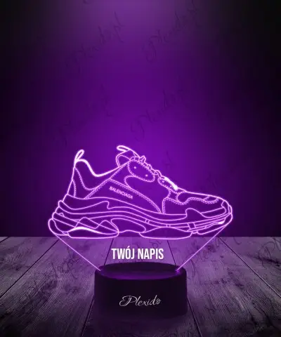 Lampka LED 3D Plexido  But Sportowy Balenciaga Triple S