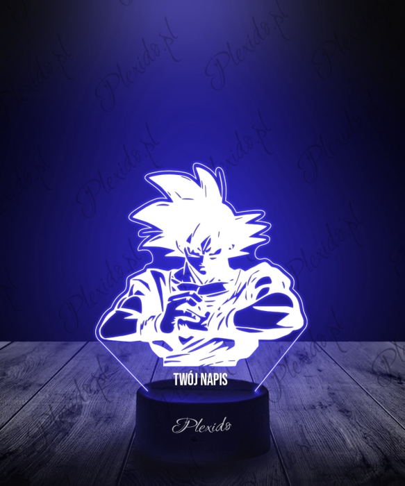 Lampka LED 3D Plexido Dla fana Anime Dragon Ball Goku