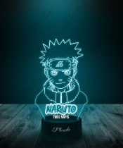 Lampka LED 3D Plexido Prezent Dla Fana Anime Naruto Napis - 1