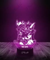 Lampka LED 3D Plexido Hazbin Hotel Moxxie Milly