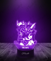 Lampka LED 3D Plexido Hazbin Hotel Moxxie Milly - 3