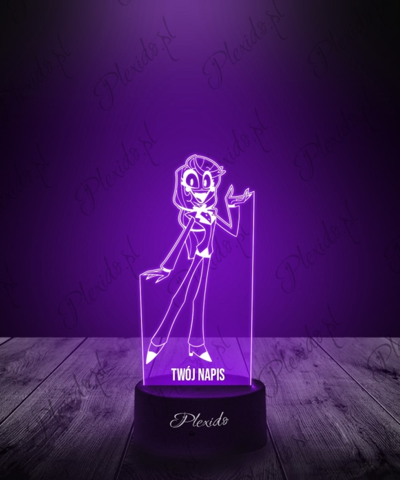 Lampka LED 3D Plexido Hazbin Hotel Charlie