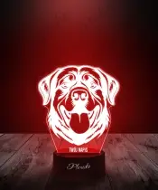 Lampka LED 3D Plexido Pies Rottweiler - 1