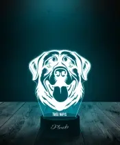 Lampka LED 3D Plexido Pies Rottweiler