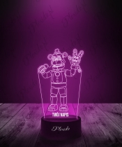 Lampka LED 3D Plexido Five Nights at Freddy's FNAF Bonbon - 2