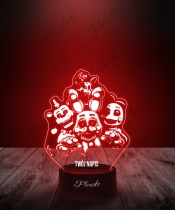 Lampka LED 3D Plexido Five Nights at Freddy's FNAF Family