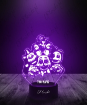 Lampka LED 3D Plexido Five Nights at Freddy's FNAF Family - 2