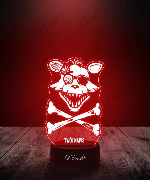 Lampka LED 3D Plexido Five Nights at Freddy's FNAF Foxy