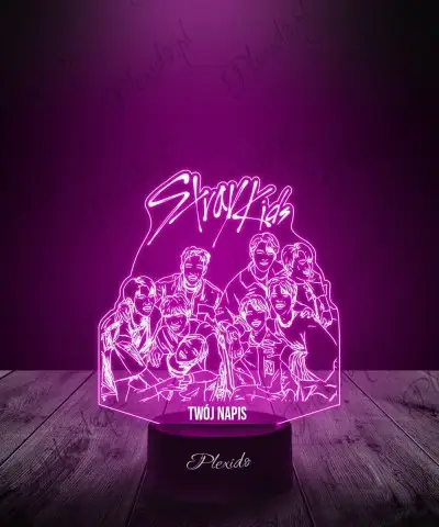 Lampka LED 3D Plexido K-Pop Zespół Stray Kids