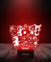 Lampka LED 3D Plexido K-Pop EXO Chibi - 2