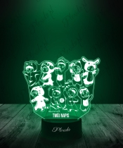 Lampka LED 3D Plexido K-Pop EXO Chibi - 3