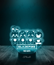 Lampka LED 3D Plexido K-Pop Zespół Black Pink