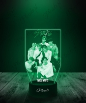 Lampka LED 3D Plexido Prezent dla Fana K-Pop Zespół Stray Kids - 2