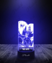 Lampka LED 3D Plexido Anime Attack on Titan Mikasa i Eren - 2