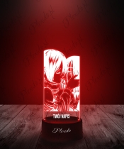 Lampka LED 3D Plexido Anime Attack on Titan Mikasa i Eren