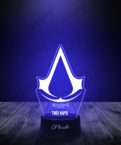 Lampka LED 3D Plexido Gra Assassin's Creed Logo