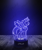 Lampka LED 3D Plexido Bajka My Little Pony Twilight Sparkle Alikorn
