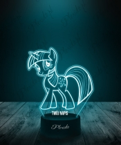 Lampka LED 3D Plexido Bajka My Little Pony Twilight Sparkle Kucyk - 1