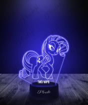 Lampka LED 3D Plexido Bajka My Little Pony Rarity Kucyk - 1