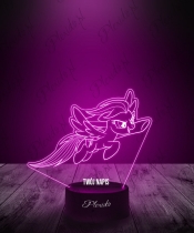 Lampka LED 3D Plexido Bajka My Little Pony Rainbow Dash Kucyk
