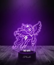 Lampka LED 3D Plexido Bajka My Little Pony Księżniczka Luna Kucyk