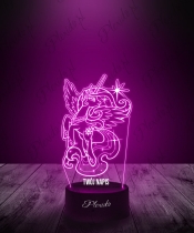 Lampka LED 3D Plexido Bajka My Little Pony Księżniczka Celestia