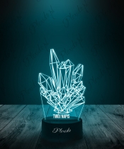 Lampka LED 3D Plexido Kryształy Minerały