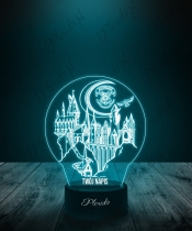 Lampka LED 3D Plexido Harry Potter Szkoła Hogwart