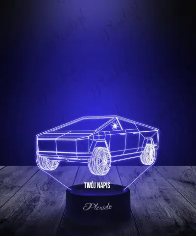 Lampka LED 3D Plexido Samochód Cybertruck Tesla