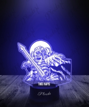 Lampka LED 3D Plexido Anime Skull Knight Berserker