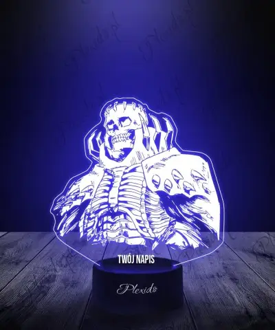 Lampka LED 3D Plexido Anime Skull Knight Berserker Manga