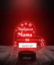 Lampka LED 3D Plexido Prezent dla Mamy Najlepsza Mama