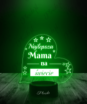 Lampka LED 3D Plexido Prezent dla Mamy Najlepsza Mama - 2