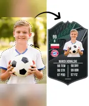 Lampka LED 3D Plexido Piłka Nożna FIFA 2024 Twoje Zdjęcie Winter Icons - 5