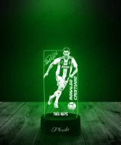 Lampka LED 3D Plexido Piłkarz Cristiano Ronaldo Reprezentacja Euro - 3