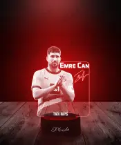 Lampka LED 3D Plexido Piłkarz Emre Can Reprezentacja Euro - 3