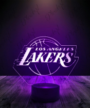 Lampka LED 3D Plexido Koszykówka Lakers - 1