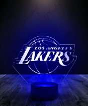 Lampka LED 3D Plexido Koszykówka Lakers - 2